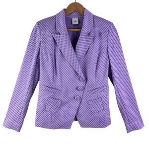 CABI Imperial Blazer Lavender/Pink Sugar Plum Geometric Size Small